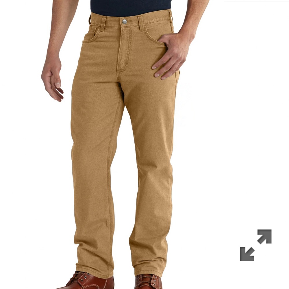 MEN'S 5-POCKET PANT - RELAXED FIT - RUGGED FLEX® - CANVAS WORK PANT